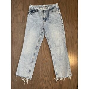 Zara Comfort Straight Jeans: Light Blue Wash/‎ Size 42 (Women Size 10)